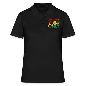 Célébrez Juneteenth Vibes Black History - Polo Femme - noir - Devant - Ailine (174cm)