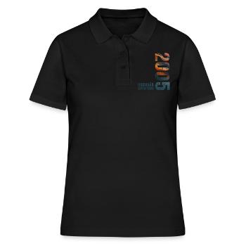 Since October 2005 Year 2005 Retro Vintage 2005 - Frauen Polo Shirt - Schwarz - Vorne - Ailine (174cm)