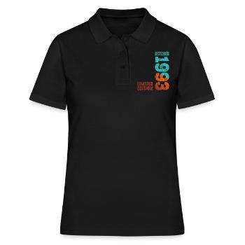Since October 1993 Year 1993 Retro Edition - Frauen Polo Shirt - Schwarz - Vorne - Ailine (174cm)