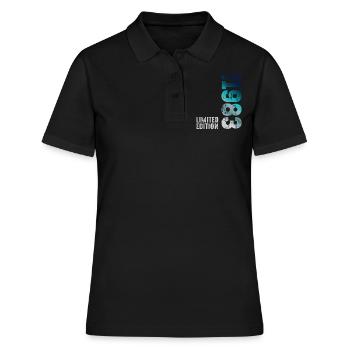 Cool Aesthetic 1983 Since 1983 October 1983 - Frauen Polo Shirt - Schwarz - Vorne - Ailine (174cm)