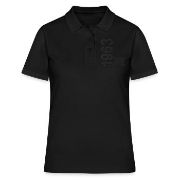 On October 1963 Year 1963 Retro Vintage 1963 - Women's Polo Shirt - black - Front - Ailine (174cm)