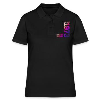 Since December 1973 Year 1973 Retro Vintage 1973 - Frauen Polo Shirt - Schwarz - Vorne - Ailine (174cm)