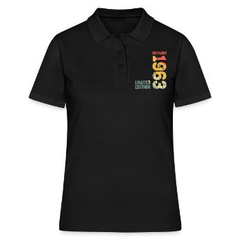 December 1963 Year 1963 Retro 1963 Vintage 1963 - Women's Polo Shirt - black - Front - Ailine (174cm)