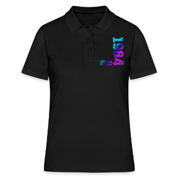 Limited Edition January 1984 Legendär Seit January - Frauen Polo Shirt - Schwarz - Vorne - Ailine (174cm)