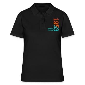 Limited Edition Mai 1953 Legendär Seit Mai 1953 - Frauen Polo Shirt - Schwarz - Vorne - Ailine (174cm)