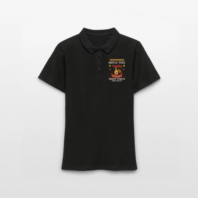 Maple Tree Tapping Maple Tree Maple Leaf Women's Polo Shirt