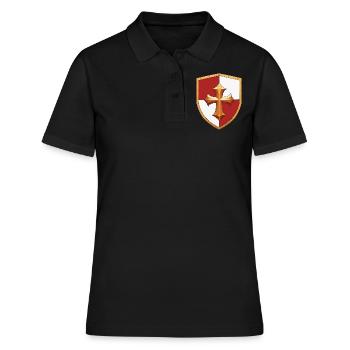Bouclier Ren Faire Joute - Polo Femme - noir - Devant - Ailine (174cm)