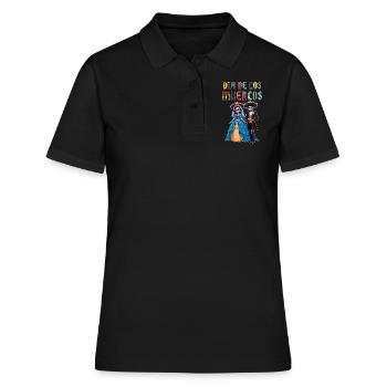 Skelett Paar passend Halloween Muertos - Frauen Polo Shirt - Schwarz - Vorne - Ailine (174cm)