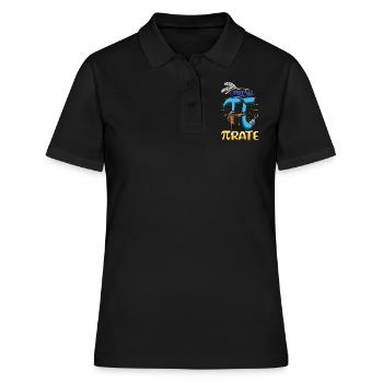 Pi Tag Pirate Adventure PiRATE - Women's Polo Shirt - black - Front - Ailine (174cm)