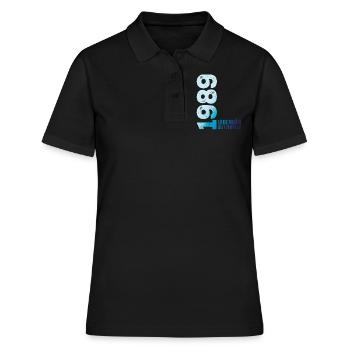 Limited Edition February 1989 Legendär Seit - Frauen Polo Shirt - Schwarz - Vorne - Ailine (174cm)