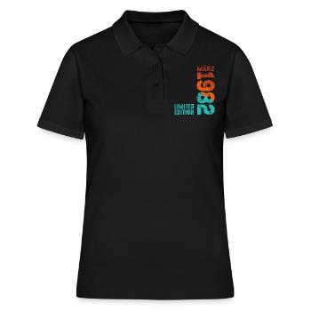 Légendaire depuis mars 1982 Cadeau d’anniversaire - Polo Femme - noir - Devant - Ailine (174cm)