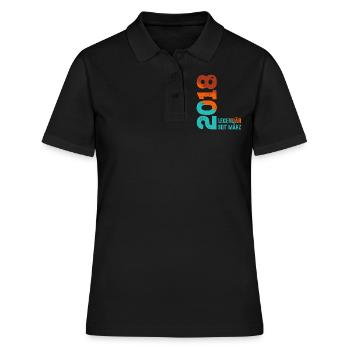 Legendary Since March 2018 March 2018 Birthday 2018 - Women's Polo Shirt - black - Front - Ailine (174cm)