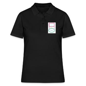 Antwort - Frauen Polo Shirt - Schwarz - Vorne - Ailine (174cm)