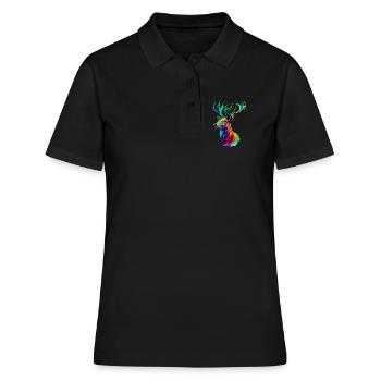Cerf - Polo Femme - noir - Devant - Ailine (174cm)