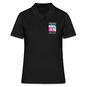 Sexe Révélation Réveillon Nouvel An Nouvel An - Polo Femme - noir - Devant - Ailine (174cm)