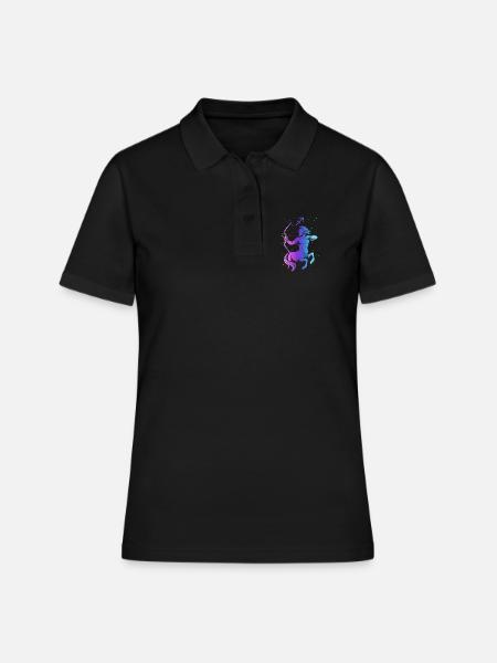 Nébuleuse Centaure Archer - Polo Femme - noir