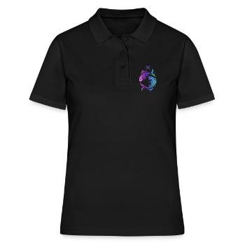 Gradient de Poissons - Polo Femme - noir - Devant - Ailine (174cm)