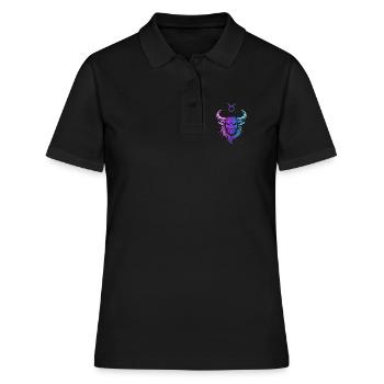 Gradient Cosmique de Taureau - Polo Femme - noir - Devant - Ailine (174cm)