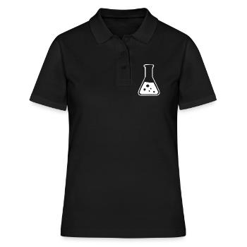 Reagenzglas Chemie Chemiker Geschenk - Frauen Polo Shirt - Schwarz - Vorne - Ailine (174cm)