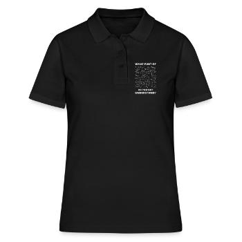 Cadeau drôle pour le professeur de sciences de chimie - Polo Femme - noir - Devant - Ailine (174cm)