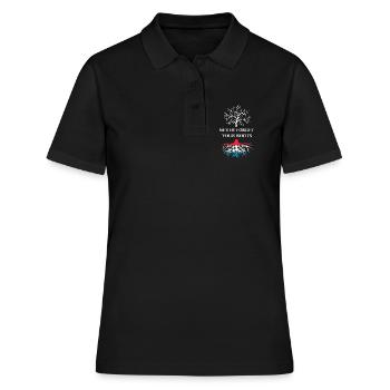 Luxembourg Roots - Women's Polo Shirt - black - Front - Ailine (174cm)