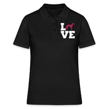 Whippet - Women's Polo Shirt - black - Front - Ailine (174cm)