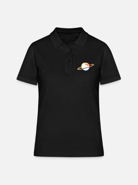 planète - Polo Femme - noir