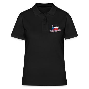 Tschechische Republik - Frauen Polo Shirt - Schwarz - Vorne - Ailine (174cm)