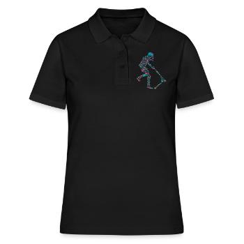 Stunt Scooter Roller Tretroller Jungen Kinder - Frauen Polo Shirt - Schwarz - Vorne - Ailine (174cm)