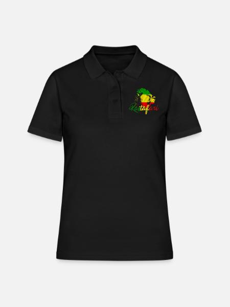 Rastafari - Polo Femme - noir