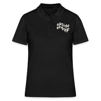upside down - Frauen Polo Shirt - Schwarz - Vorne - Ailine (174cm)