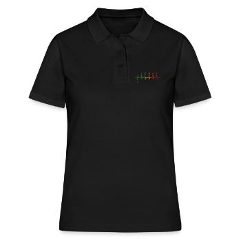 Graphique de changement de vitesse De vitesse De pulsation de moto - Polo Femme - noir - Devant - Ailine (174cm)
