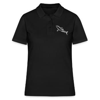 Élégant requin d’eau profonde - Polo Femme - noir - Devant - Ailine (174cm)