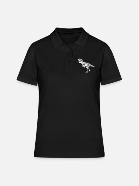 Dinosaure Tyrannosaurus Rex Conception de ventilateur - Polo Femme - noir
