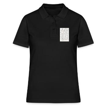 Labyrinthe rétro - Polo Femme - noir - Devant - Ailine (174cm)
