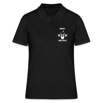 Anniversaire lourd - Polo Femme - noir - Devant - Ailine (174cm)