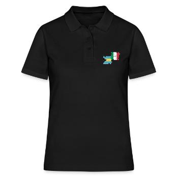 Bahamas Italie Drapeau Bahamaer italien - Polo Femme - noir - Devant - Ailine (174cm)