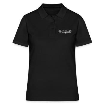 Zeppelin Luftschiff Fan Design - Frauen Polo Shirt - Schwarz - Vorne - Ailine (174cm)