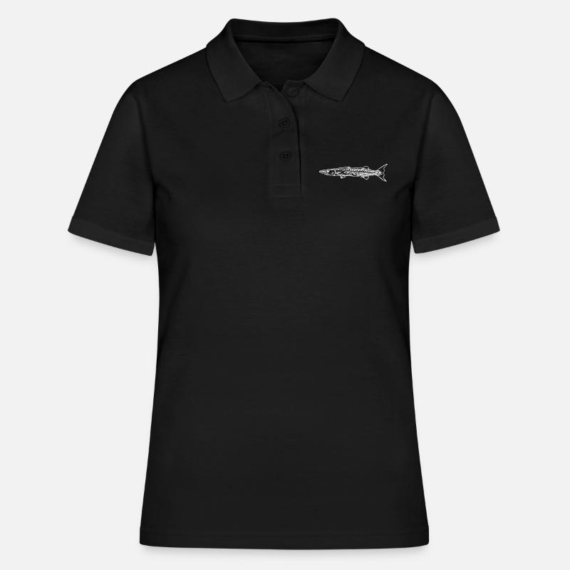 Barracuda Predator Elegant Fast Pike - Polo Femme - noir