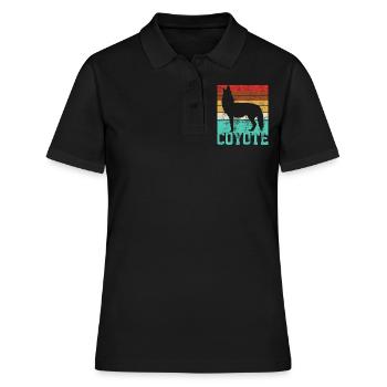Coyote Coyote Coyote - Polo Femme - noir - Devant - Ailine (174cm)