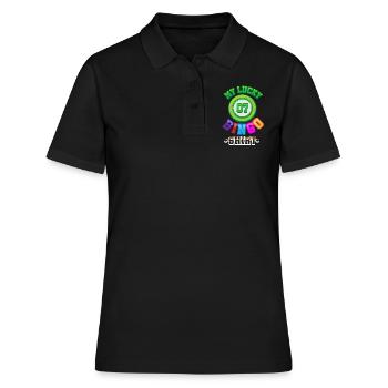 bingo - Women's Polo Shirt - black - Front - Ailine (174cm)