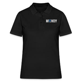 Eishockey Eishockey - Frauen Polo Shirt - Schwarz - Vorne - Ailine (174cm)