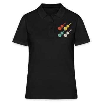 Violin fiddle violin - Women's Polo Shirt - black - Front - Ailine (174cm)