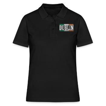 Dublin Irland - Frauen Polo Shirt - Schwarz - Vorne - Ailine (174cm)