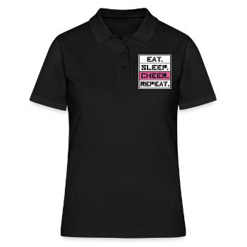 Cheerleading - Women's Polo Shirt - black - Front - Ailine (174cm)