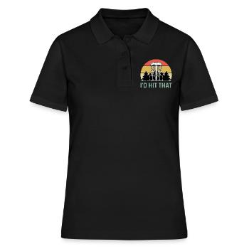 Disc Golf - Polo Femme - noir - Devant - Ailine (174cm)