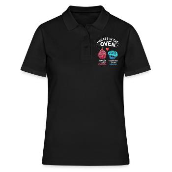 Gender Reveal Baker - Frauen Polo Shirt - Schwarz - Vorne - Ailine (174cm)
