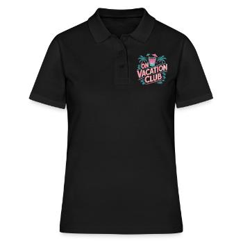 Vacation Club Summer Festival Vacation Beach Vacation - Women's Polo Shirt - black - Front - Ailine (174cm)