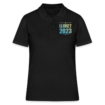 Lloret De Mar 2023 - Frauen Polo Shirt - Schwarz - Vorne - Ailine (174cm)