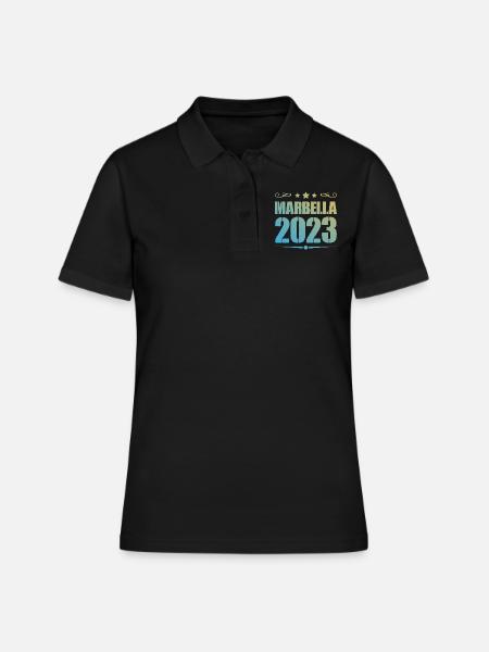 Marbella 2023 - Frauen Polo Shirt - Schwarz
